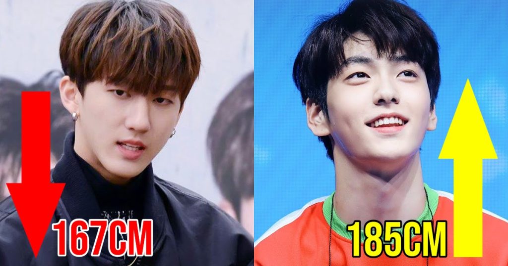 Voici les tailles moyennes des 16 groupes de garçons de la quatrième génération de K-Pop, de la plus petite à la plus grande.