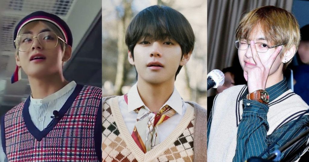 Plus de 10 fois où V de BTS a porté un gilet de laine de la manière la plus élégante possible