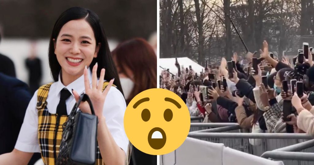 Jisoo de BLACKPINK transforme le défilé Dior de la Fashion Week de Paris en son propre « concert de rock » et tout le monde se précipite pour voir l’idole.