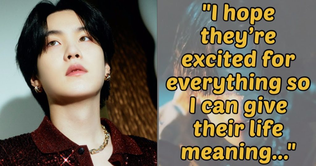 Suga de BTS évoque une tournée en solo et une nouvelle musique